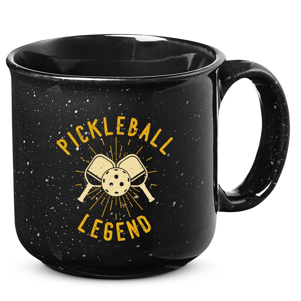 Pickleball Legend Funny Pickleball Gift 15oz Campfire Ceramic Mug