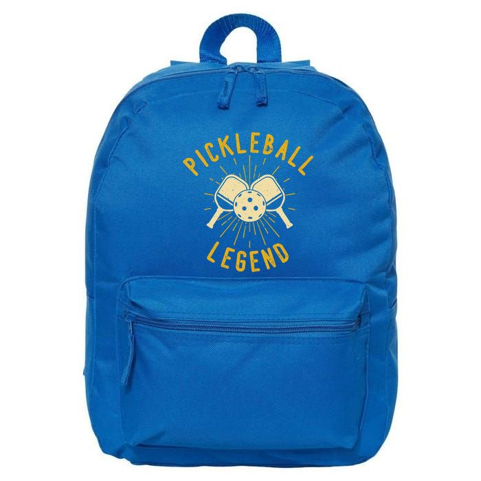 Pickleball Legend Funny Pickleball Gift 16 in Basic Backpack