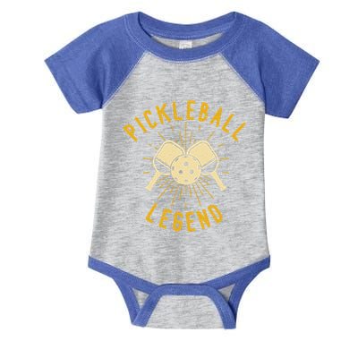 Pickleball Legend Funny Pickleball Gift Infant Baby Jersey Bodysuit