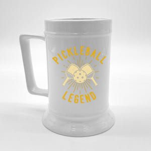 Pickleball Legend Funny Pickleball Gift Beer Stein