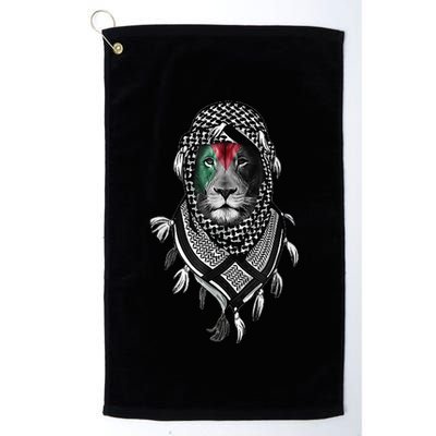 Palestinian Lion Free Palestine Free Gaza Palestine Flag Golf Towel