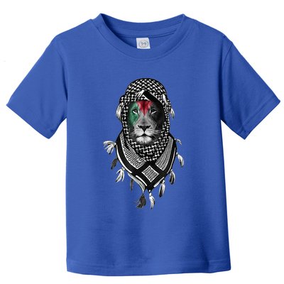 Palestinian Lion Free Palestine Free Gaza Palestine Flag Toddler T-Shirt