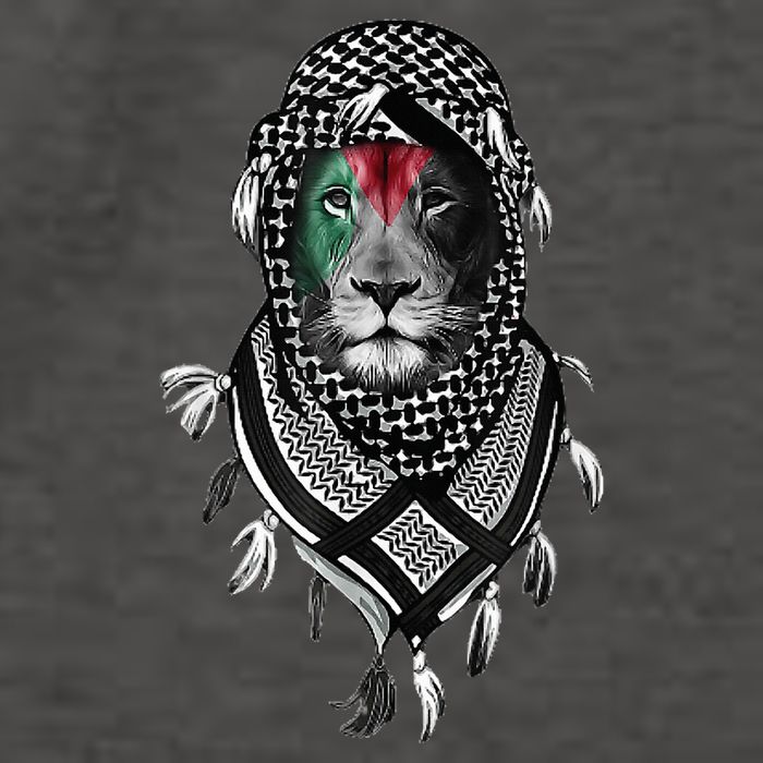 Palestinian Lion Free Palestine Free Gaza Palestine Flag Vector Backpack