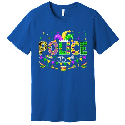 Police Lover Funny Mardi Gras Carnival Party Gift Premium T-Shirt