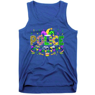 Police Lover Funny Mardi Gras Carnival Party Gift Tank Top