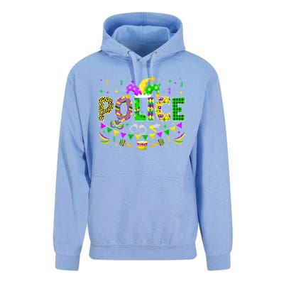 Police Lover Funny Mardi Gras Carnival Party Gift Unisex Surf Hoodie