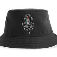 Palestinian Lion Free Palestine Free Gaza Palestine Flag Sustainable Bucket Hat