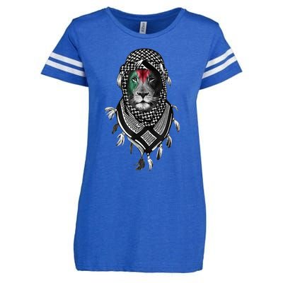 Palestinian Lion Free Palestine Free Gaza Palestine Flag Enza Ladies Jersey Football T-Shirt