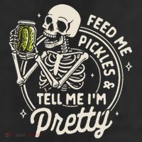 Pickle Lover Feeds Me Pickles & Tell Me I'm That Pretty 7 Panel Mesh Trucker Snapback Hat