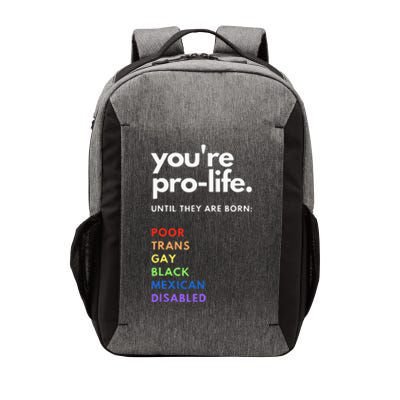 Pro Life Feminist Rights Protest Vector Backpack