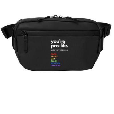 Pro Life Feminist Rights Protest Crossbody Pack