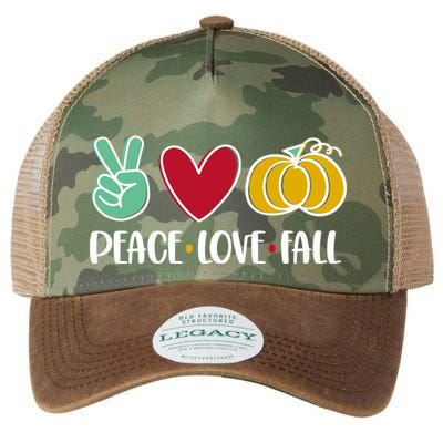 Peace Love Fall Cute Legacy Tie Dye Trucker Hat