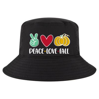 Peace Love Fall Cute Cool Comfort Performance Bucket Hat