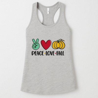 Peace Love Fall Cute Womens Tank Top