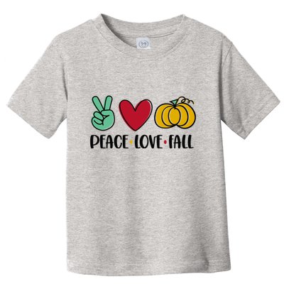 Peace Love Fall Cute Toddler T-Shirt
