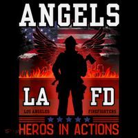 Proud La Firefighters Lafd Los Angeles Firefighters Hero Usa T-Shirt
