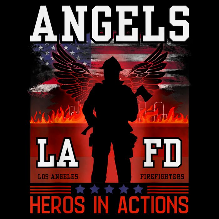 Proud La Firefighters Lafd Los Angeles Firefighters Hero Usa Wool Snapback Cap