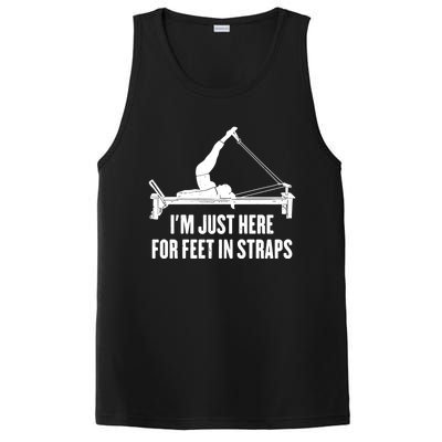 Pilates Lover Funny IM Just Here For Feet In Straps Gift PosiCharge Competitor Tank