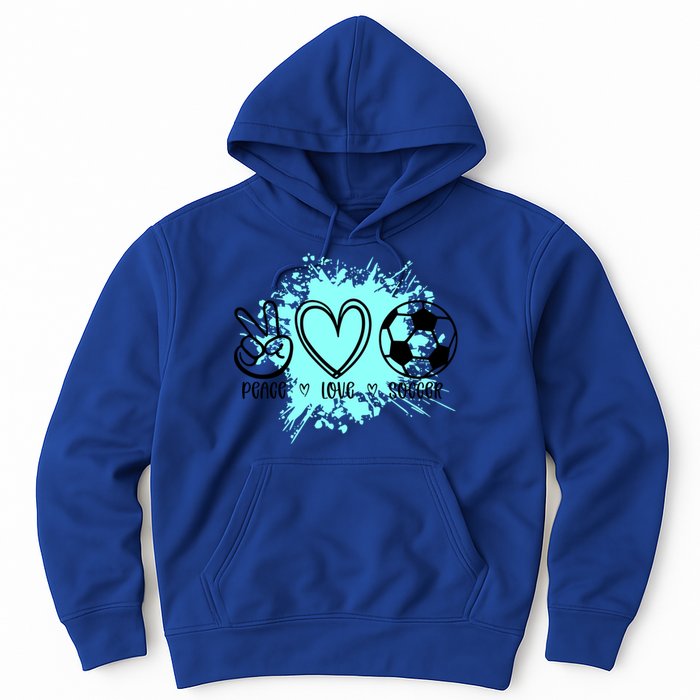 Peace Love Football Cool Gift Hoodie