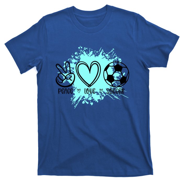 Peace Love Football Cool Gift T-Shirt