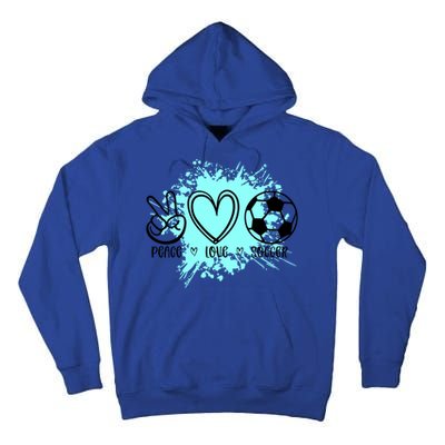 Peace Love Football Cool Gift Tall Hoodie