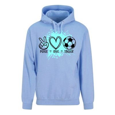 Peace Love Football Cool Gift Unisex Surf Hoodie