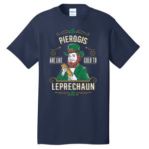 Pierogi Lover Funny St. PatrickS Day Leprechaun Tall T-Shirt