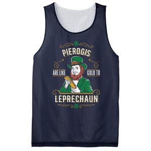 Pierogi Lover Funny St. PatrickS Day Leprechaun Mesh Reversible Basketball Jersey Tank