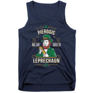 Pierogi Lover Funny St. PatrickS Day Leprechaun Tank Top