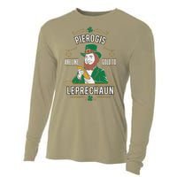 Pierogi Lover Funny St. PatrickS Day Leprechaun Cooling Performance Long Sleeve Crew