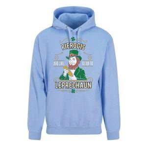 Pierogi Lover Funny St. PatrickS Day Leprechaun Unisex Surf Hoodie