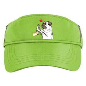 Pug Love Funny Dog Lover Owner Girl Gift Adult Drive Performance Visor