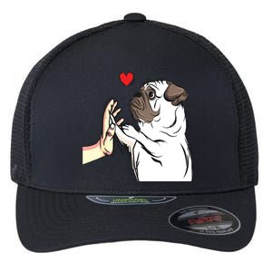 Pug Love Funny Dog Lover Owner Girl Gift Flexfit Unipanel Trucker Cap