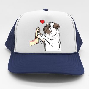 Pug Love Funny Dog Lover Owner Girl Gift Trucker Hat