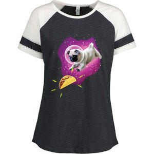 Pug Lover Funny Pug Pug Owner Pug Humor Cute Pug Enza Ladies Jersey Colorblock Tee