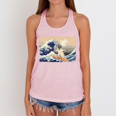 Pug Lover Funny Pug Tee Funny Dog Pug Owner Women's Knotted Racerback Tank