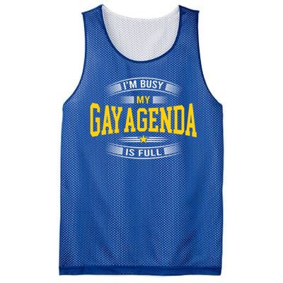 Pridealicious Lgbtq Funny Humorous Pride Gay Agenda Cool Gift Mesh Reversible Basketball Jersey Tank