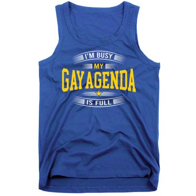 Pridealicious Lgbtq Funny Humorous Pride Gay Agenda Cool Gift Tank Top