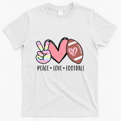 Peace Love Football Mom Cute T-Shirt