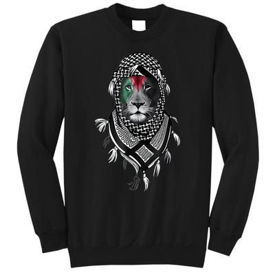 Palestinian Lion Free Palestine Free Gaza Palestine Flag Sweatshirt