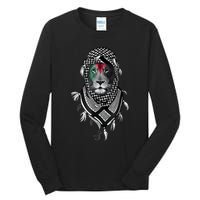 Palestinian Lion Free Palestine Free Gaza Palestine Flag Tall Long Sleeve T-Shirt