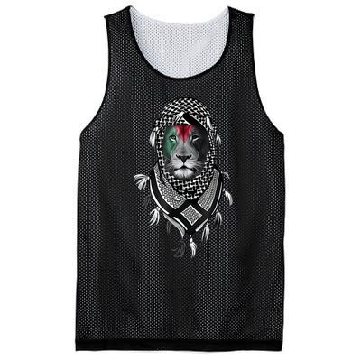 Palestinian Lion Free Palestine Free Gaza Palestine Flag Mesh Reversible Basketball Jersey Tank