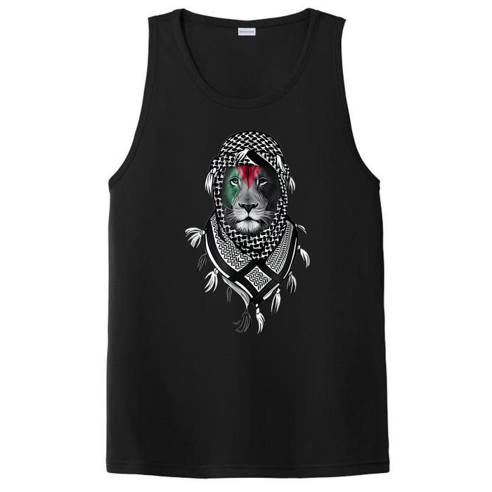 Palestinian Lion Free Palestine Free Gaza Palestine Flag PosiCharge Competitor Tank