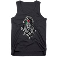 Palestinian Lion Free Palestine Free Gaza Palestine Flag Tank Top