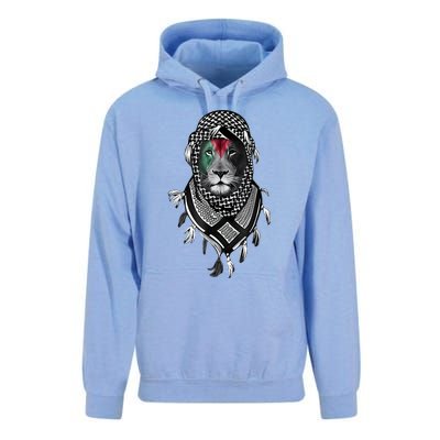 Palestinian Lion Free Palestine Free Gaza Palestine Flag Unisex Surf Hoodie