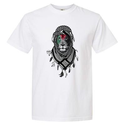 Palestinian Lion Free Palestine Free Gaza Palestine Flag Garment-Dyed Heavyweight T-Shirt