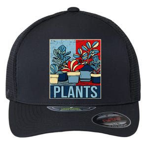 Plant Lover  Florist Gardening Mom Retro Plants Flexfit Unipanel Trucker Cap