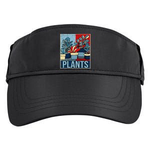 Plant Lover  Florist Gardening Mom Retro Plants Adult Drive Performance Visor