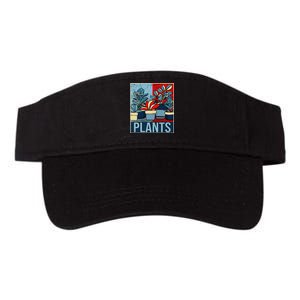 Plant Lover  Florist Gardening Mom Retro Plants Valucap Bio-Washed Visor