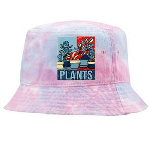 Plant Lover  Florist Gardening Mom Retro Plants Tie-Dyed Bucket Hat